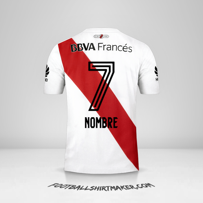 Jersey River Plate 2017/18 -  nombre - 7