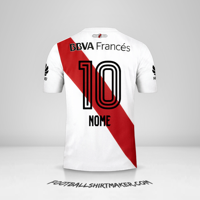 Camisola River Plate 2017/18 -  nome - 10