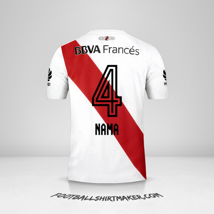 Jersey River Plate 2017/18 -  nama - 4