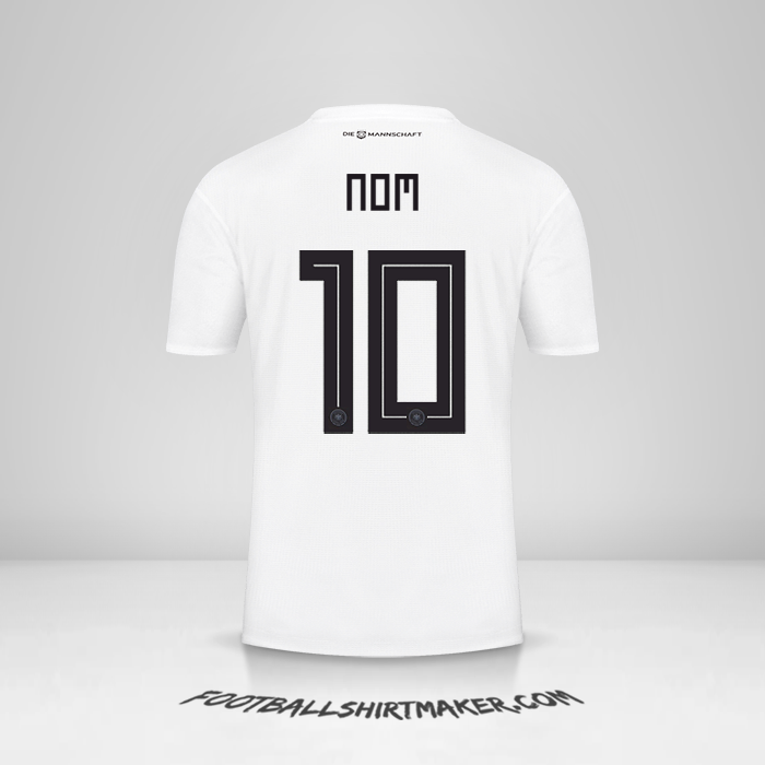 Maillot Allemagne 2018 -  nom - 10