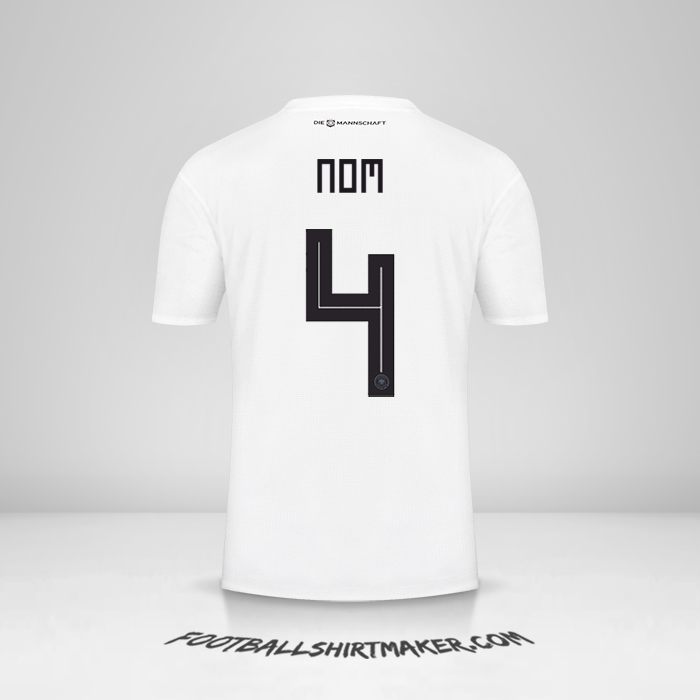 Maillot Allemagne 2018 -  nom - 4