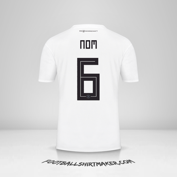 Maillot Allemagne 2018 -  nom - 6