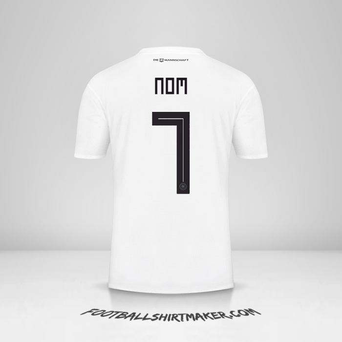 Maillot Allemagne 2018 -  nom - 7