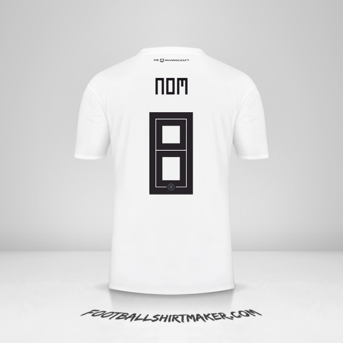 Maillot Allemagne 2018 -  nom - 8