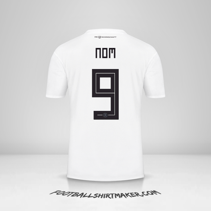 Maillot Allemagne 2018 -  nom - 9