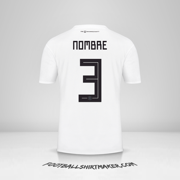 Jersey Alemania 2018 -  nombre - 3