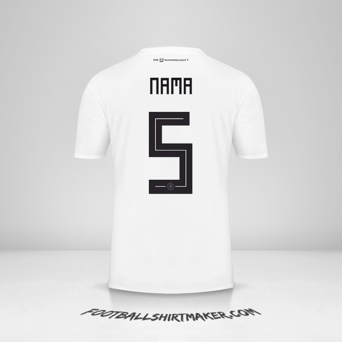 Jersey Jerman 2018 -  nama - 5
