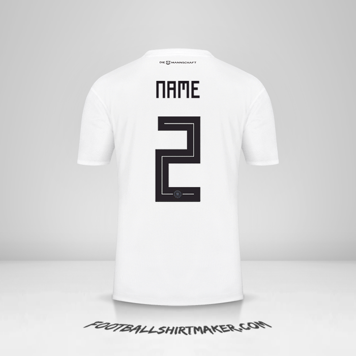 Trikot Deutschland 2018 -  name - 2