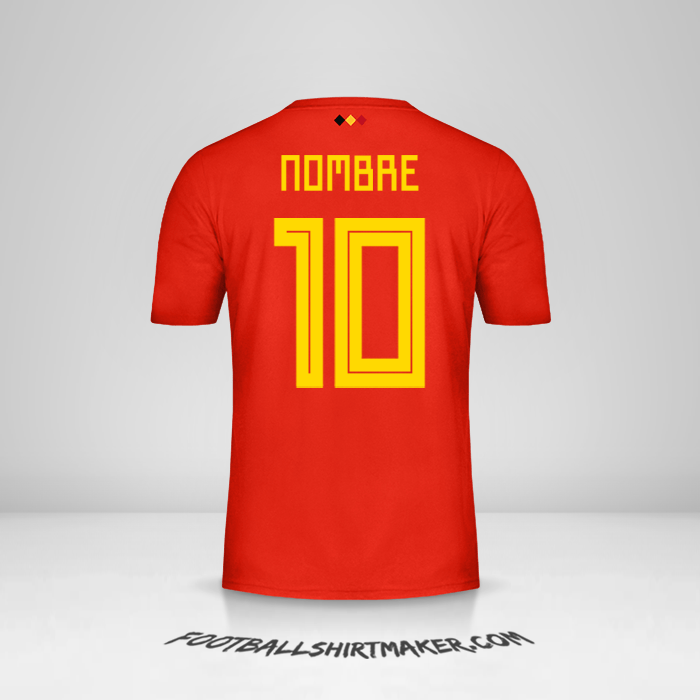 Jersey Belgica 2018 -  nombre - 10