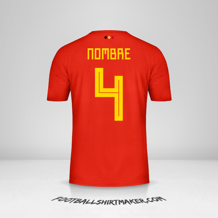 Jersey Belgica 2018 -  nombre - 4