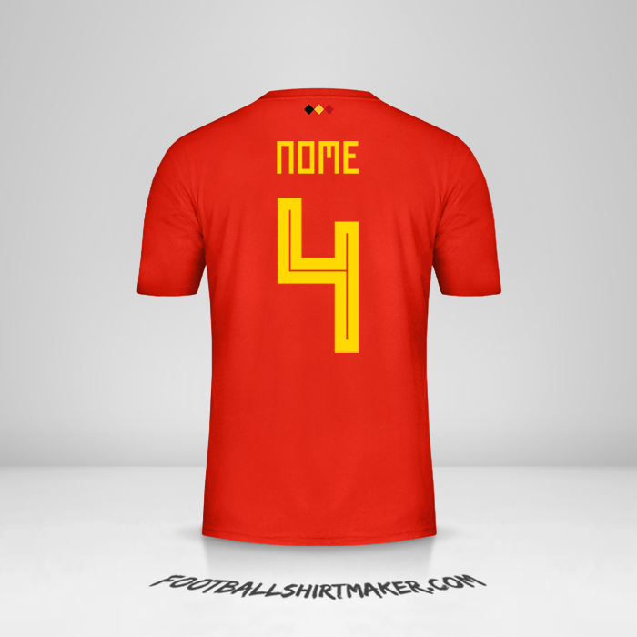 Maglia Belgio 2018 -  nome - 4