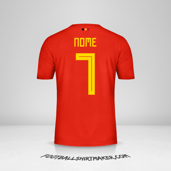 Camisa Bélgica 2018 -  nome - 7