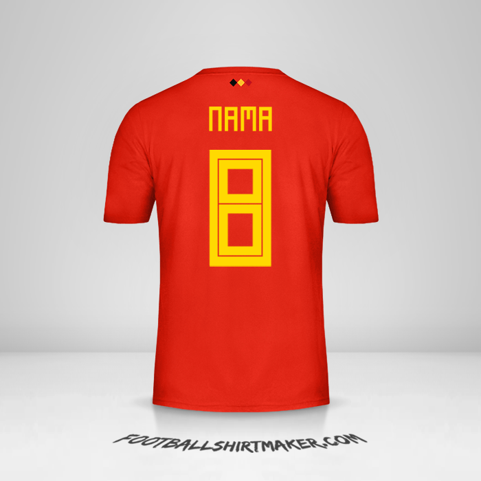 Jersey Belgia 2018 -  nama - 8