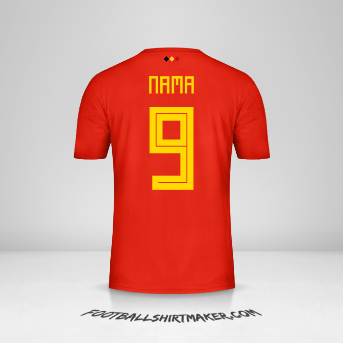 Jersey Belgia 2018 -  nama - 9