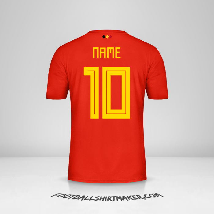 Shirt Belgium 2018 -  name - 10