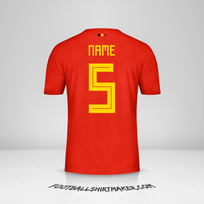 Shirt Belgium 2018 -  name - 5