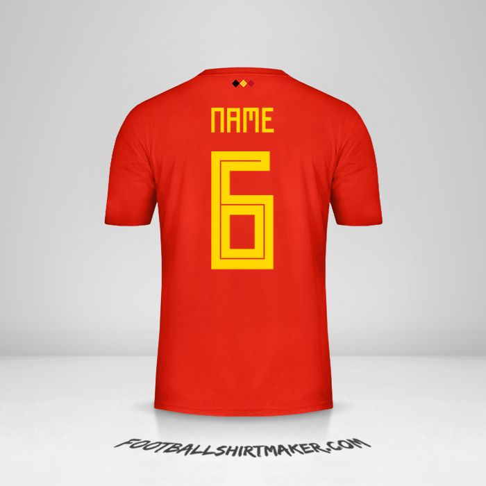 Shirt Belgium 2018 -  name - 6