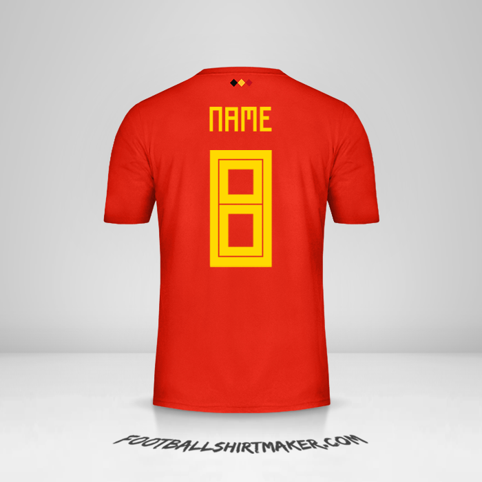 Shirt Belgium 2018 -  name - 8