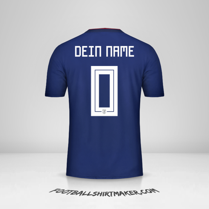 Trikot Japan 2018 -  dein name - 0