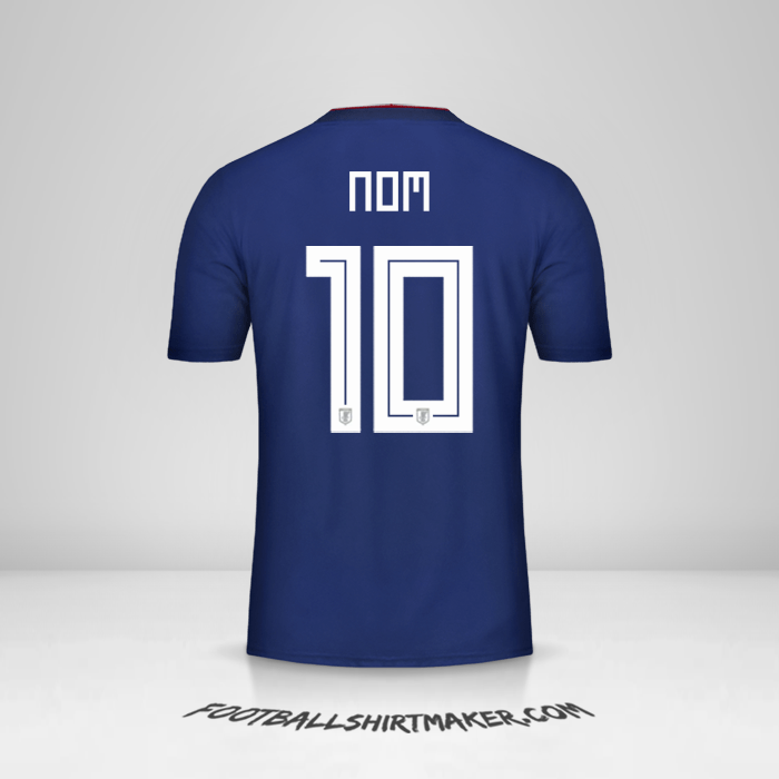 Maillot Japon 2018 -  nom - 10