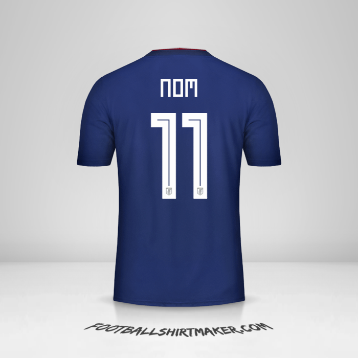 Maillot Japon 2018 -  nom - 11