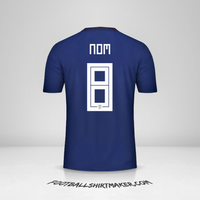 Maillot Japon 2018 -  nom - 8