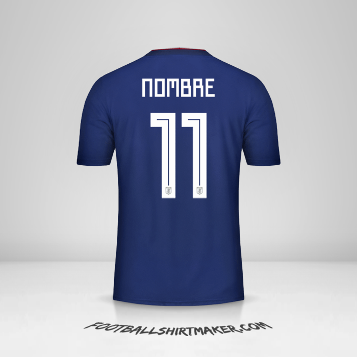 Camiseta Japon 2018 -  nombre - 11
