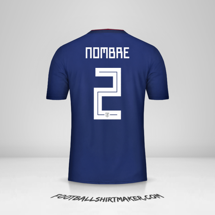 Jersey Japon 2018 -  nombre - 2