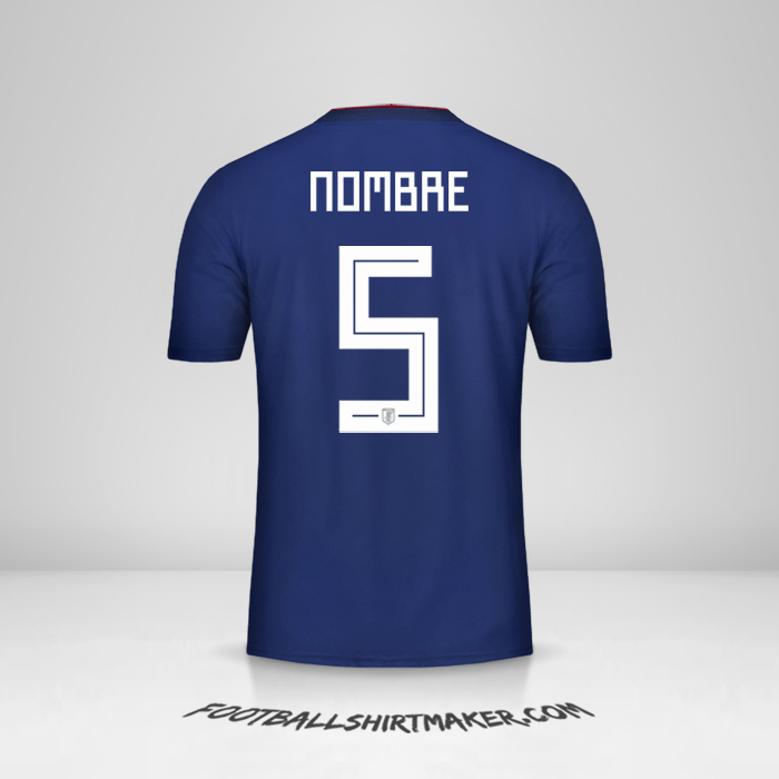 Jersey Japon 2018 -  nombre - 5