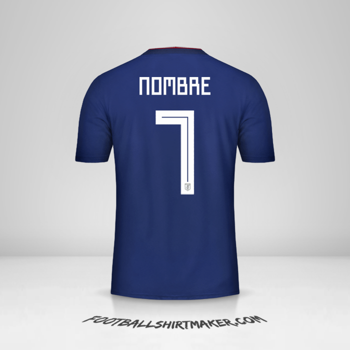 Jersey Japon 2018 -  nombre - 7