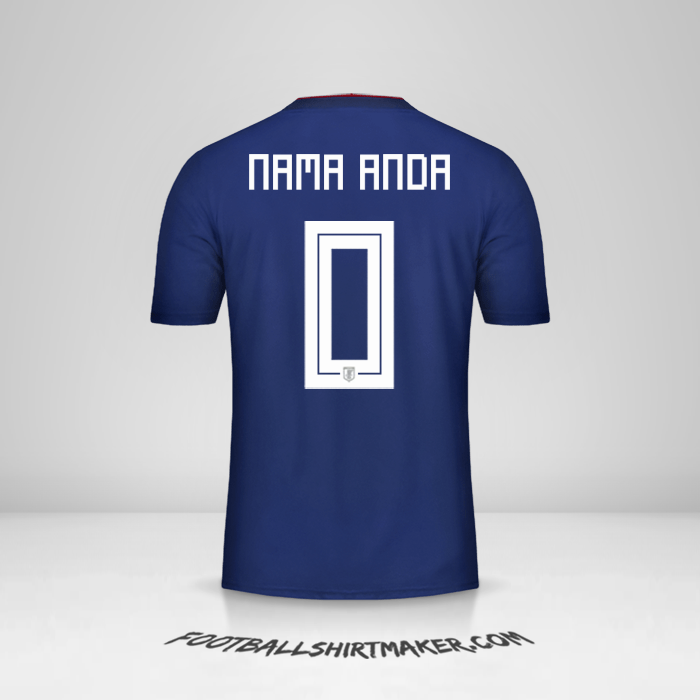 Jersey Jepang 2018 -  nama anda - 0