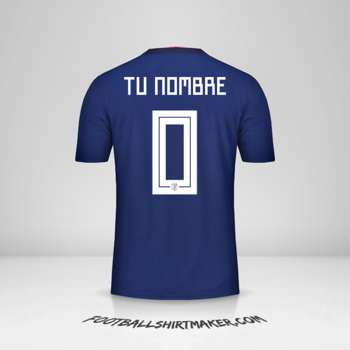 Jersey Japon 2018 -  tu nombre - 0