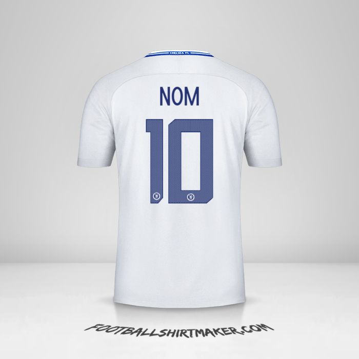 Maillot Chelsea Cup 2017/18 Extérieur -  nom - 10
