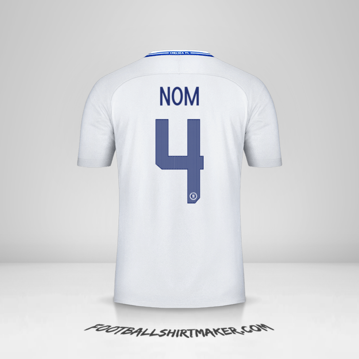 Maillot Chelsea Cup 2017/18 Extérieur -  nom - 4