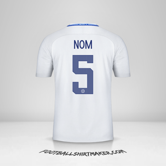 Maillot Chelsea Cup 2017/18 Extérieur -  nom - 5