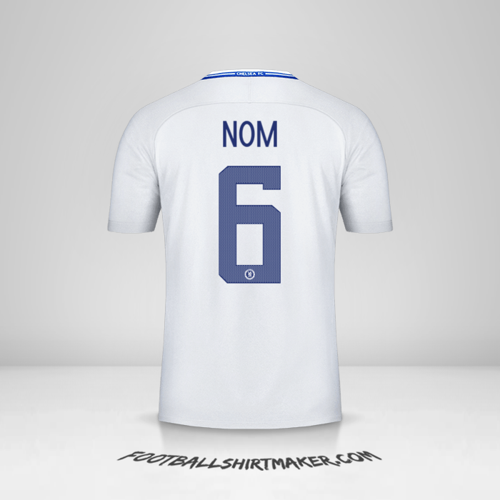 Maillot Chelsea Cup 2017/18 Extérieur -  nom - 6