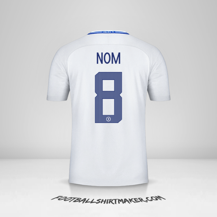 Maillot Chelsea Cup 2017/18 Extérieur -  nom - 8