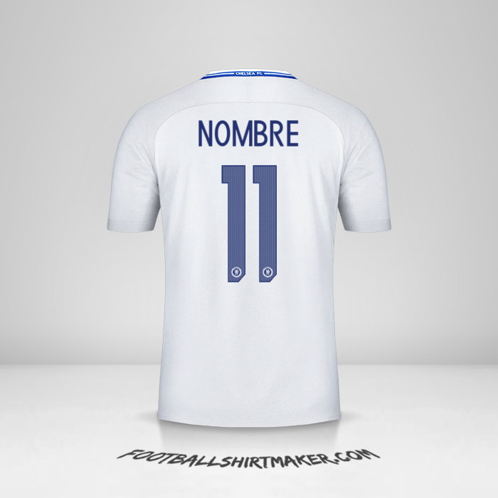 Camiseta Chelsea Cup 2017/18 Visita -  nombre - 11