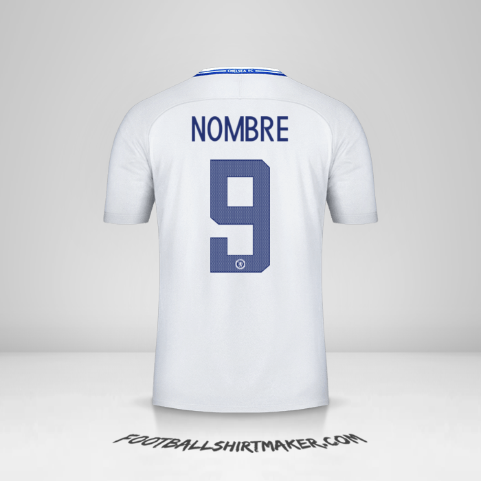 Camiseta Chelsea Cup 2017/18 Visita -  nombre - 9
