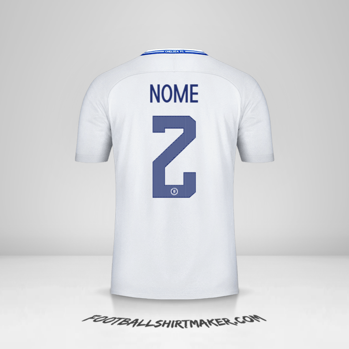 Maglia Chelsea Cup 2017/18 Seconda -  nome - 2