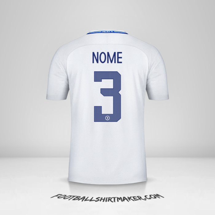 Maglia Chelsea Cup 2017/18 Seconda -  nome - 3
