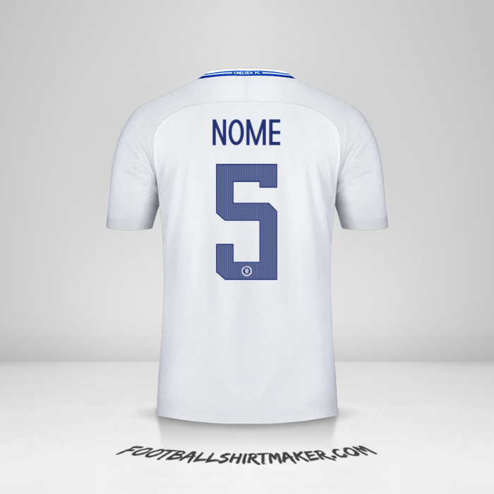 Camisola Chelsea Cup 2017/18 Alternativa -  nome - 5