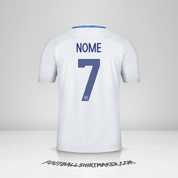 Maglia Chelsea Cup 2017/18 Seconda -  nome - 7