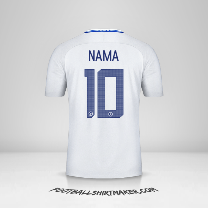 Jersey Chelsea Cup 2017/18 Alternatif -  nama - 10