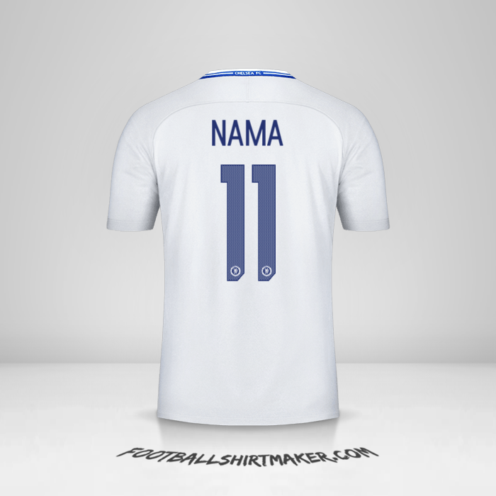 Jersey Chelsea Cup 2017/18 Alternatif -  nama - 11