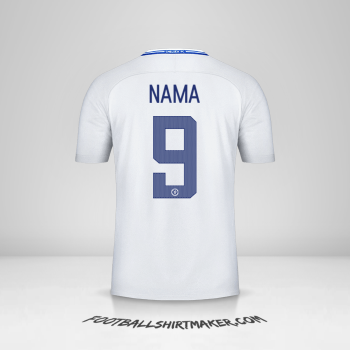 Jersey Chelsea Cup 2017/18 Alternatif -  nama - 9