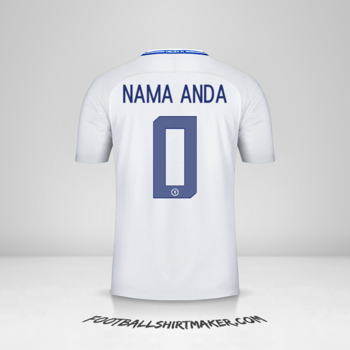 Jersey Chelsea Cup 2017/18 II -  nama anda - 0