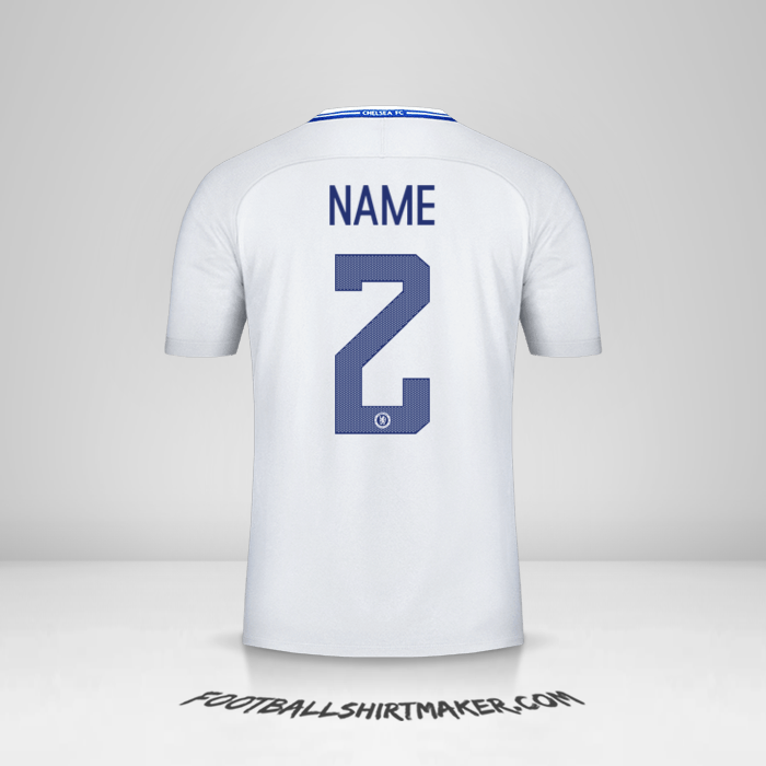 Jersey Chelsea Cup 2017/18 Away -  name - 2