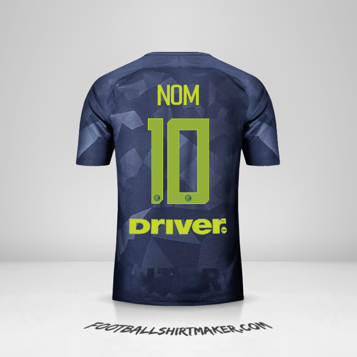Maillot Inter 2017/18 Troisième -  nom - 10