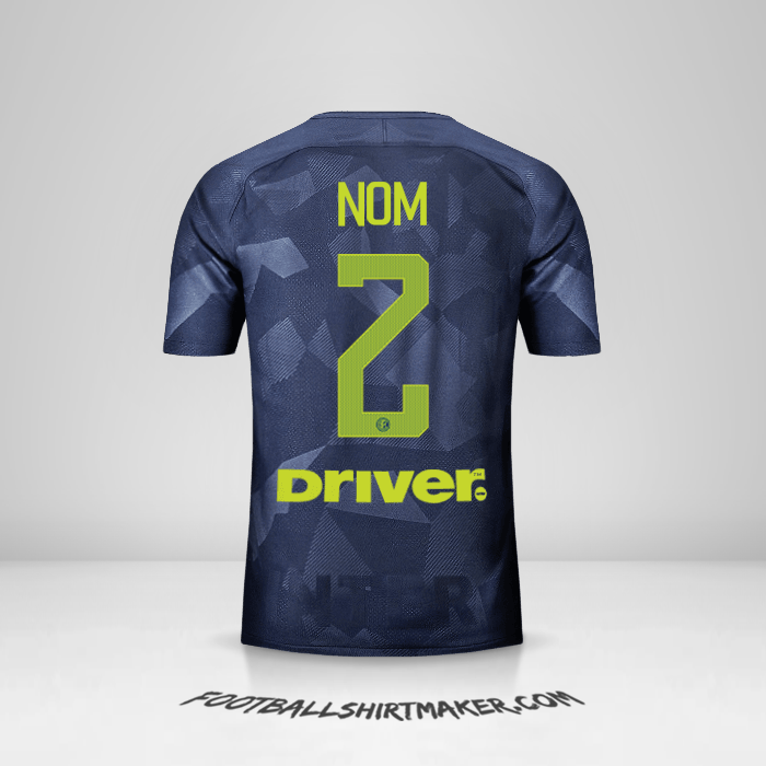 Maillot Inter 2017/18 Troisième -  nom - 2